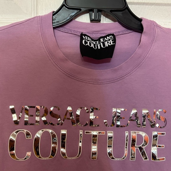 VERSACE JEANS
Mirror Logo T-Shirt size XS lilac color women’s - Picture 11 of 14